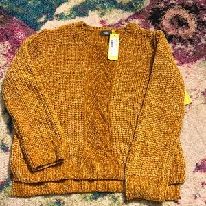 NWT golden chenille sweater